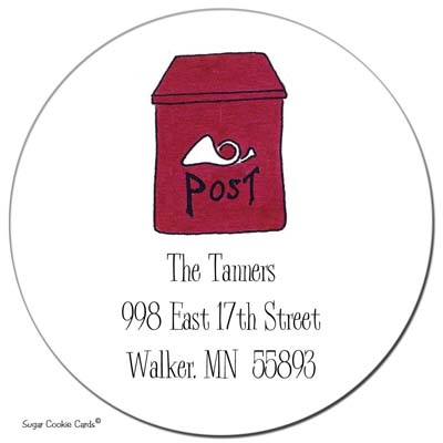 Sugar Cookie Gift Stickers - Post Box Sugar Cookie Gift Stickers - Post Box